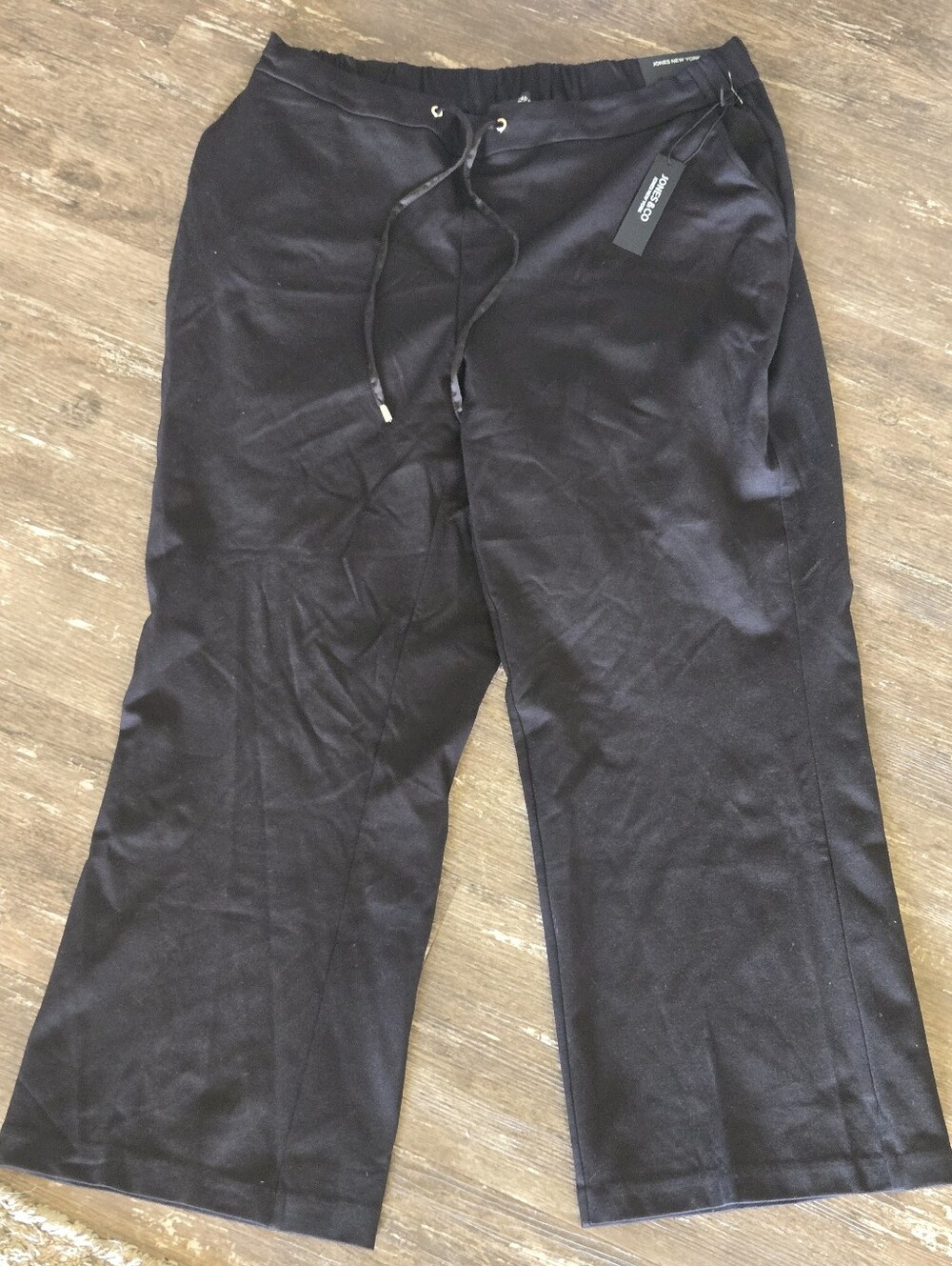 Jones & Co Black Wide-Leg Women’s Pants 1X
